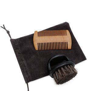 Luxe Men's Beardsmen Brush + Comb
